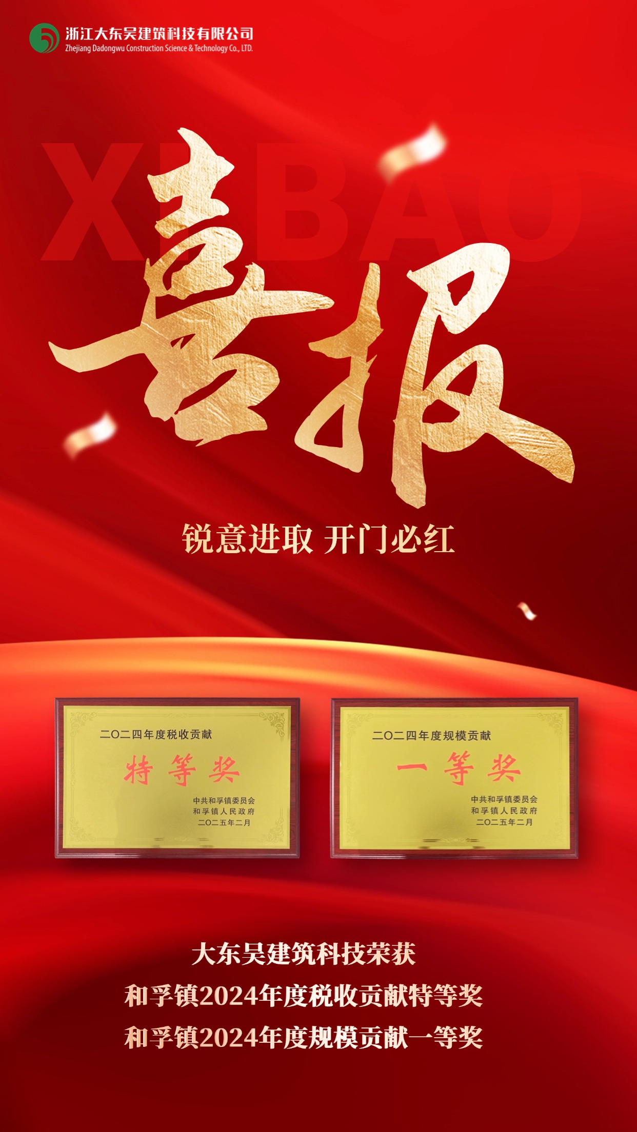 金融證券業績表彰喜報紅金喜慶風手機海報 (3).jpg